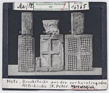 Vorschaubild Metz: Bruchstücke aus der vorkarolingischen Abteikirche St. Peter Diasammlung